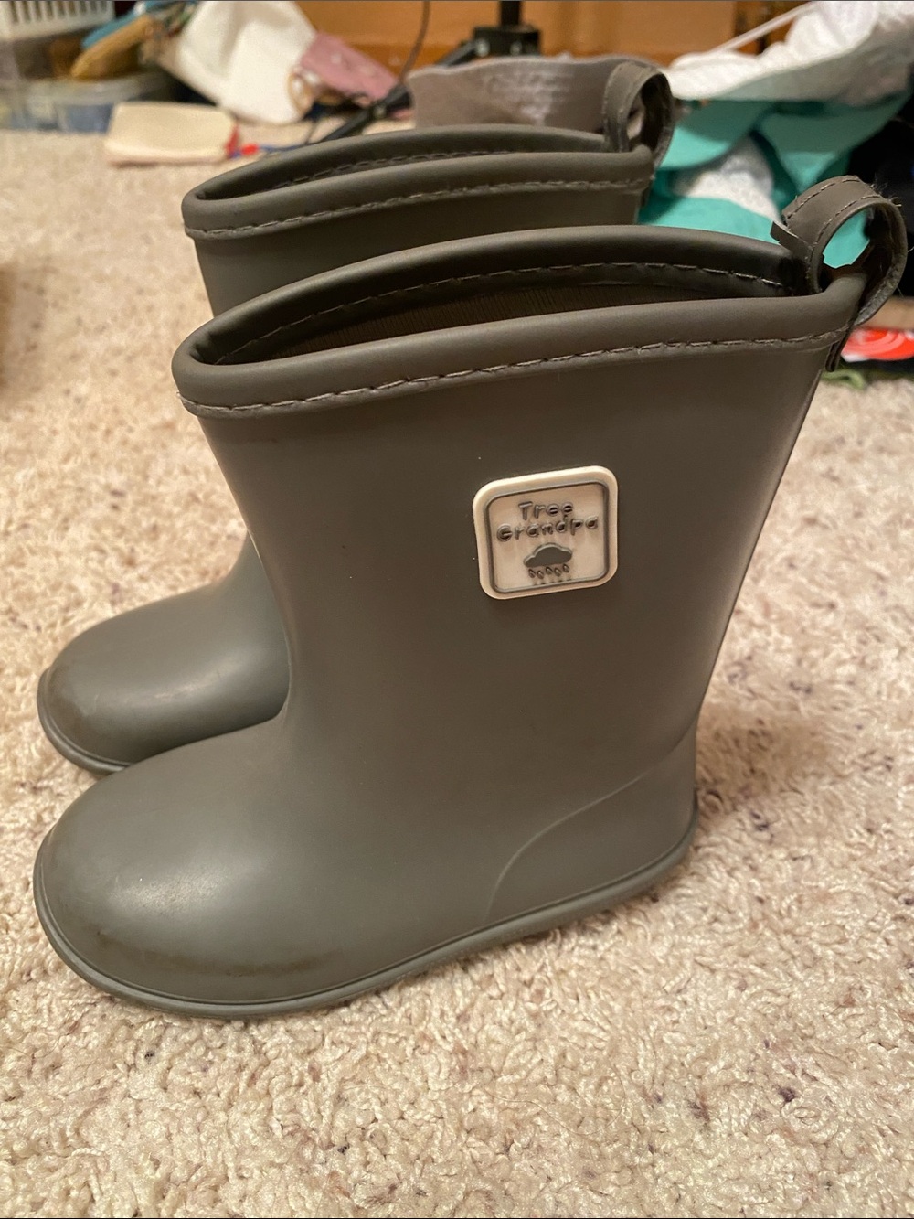Tree grandpa toddler size 10 Gray Rain & Snow Boots